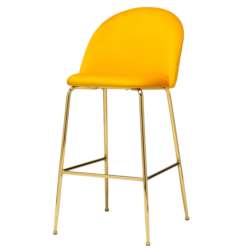 Барный стул Vendramin Bar Stool yellow Желтый Глянцевое золото в Краснодаре | Loft Concept 