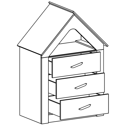 Комод в детскую Tiny Town Chest of Drawers в Краснодаре