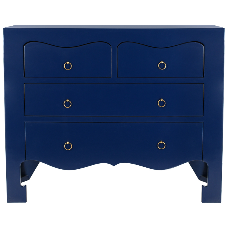 Комод темно-синий L.XV CHEST OF DRAWERS deep blue Темно-синий Золотой в Краснодаре | Loft Concept 