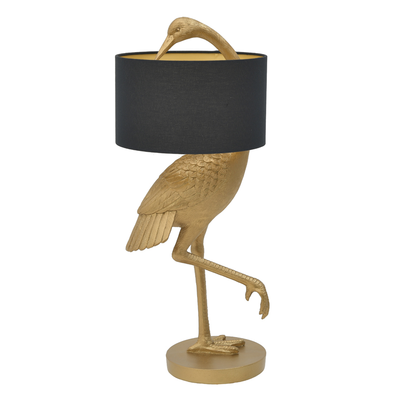 Настольная лампа Golden Stork Table lamp Золотой Черный в Краснодаре | Loft Concept 