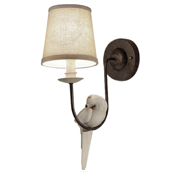 Бра Norman Bird Wall Lamp One II ivory ( слоновая кость ) в Краснодаре | Loft Concept 