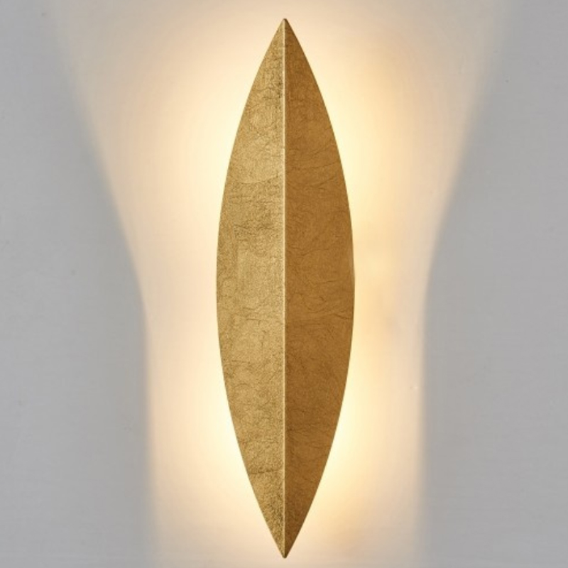 Art Deco Leaf Wall Lamp Gold Золотой в Краснодаре | Loft Concept 