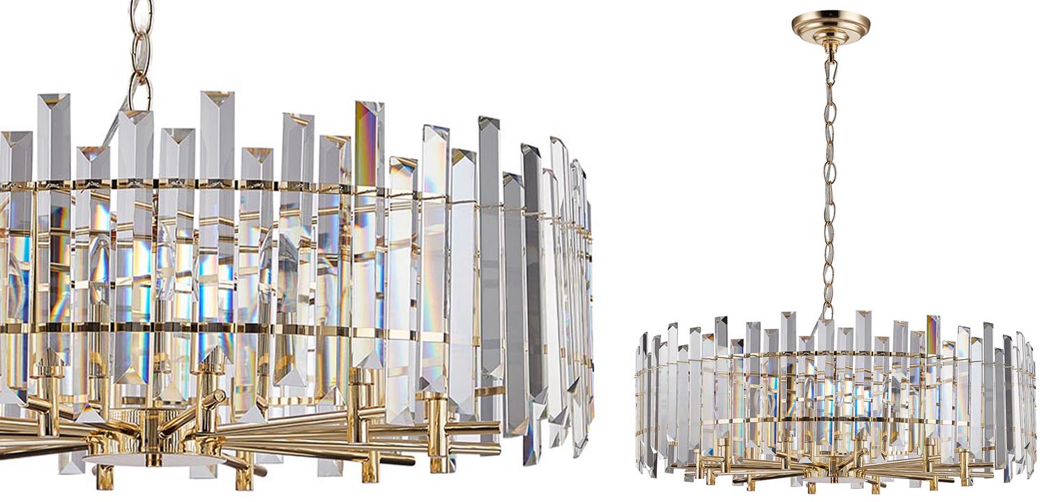 Люстра Langley Chandelier gold 80 - фото