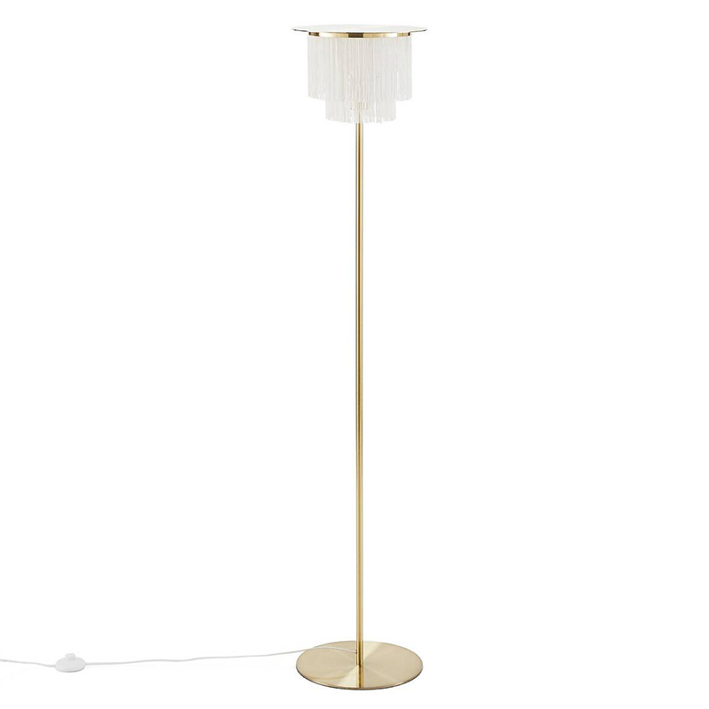 Торшер Houtique Floor lamp Cream Кремовый Латунь в Краснодаре | Loft Concept 