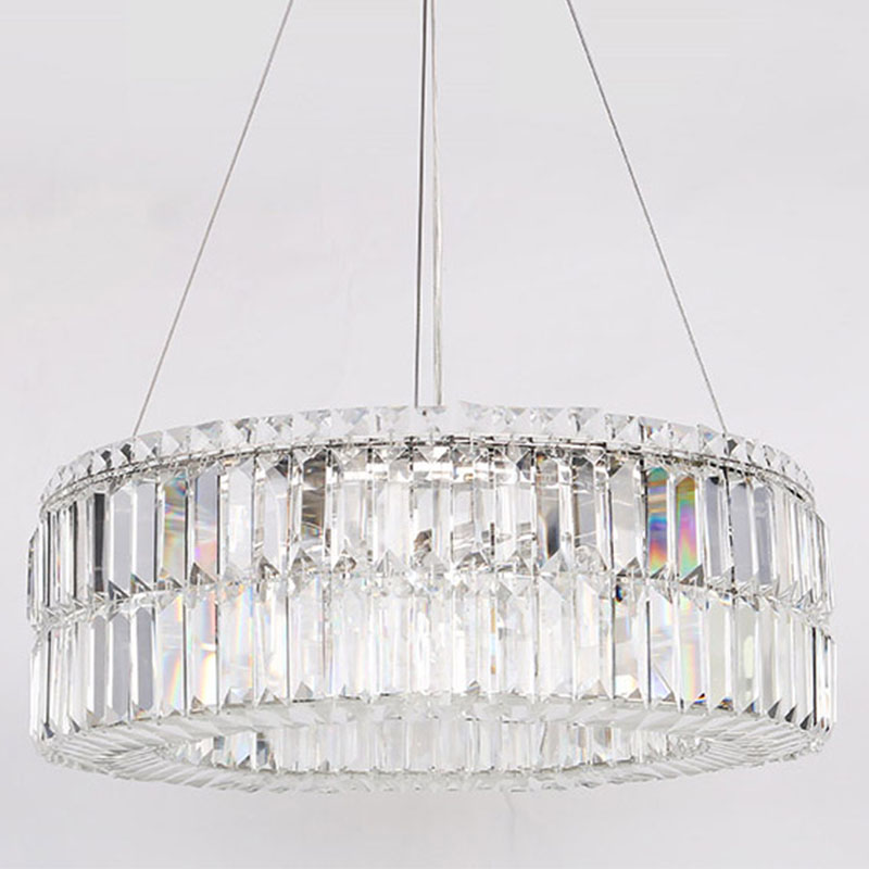 Люстра Darleen Crystal Nickel Chandelier 12 Никель Прозрачный (Transparent) в Краснодаре | Loft Concept 