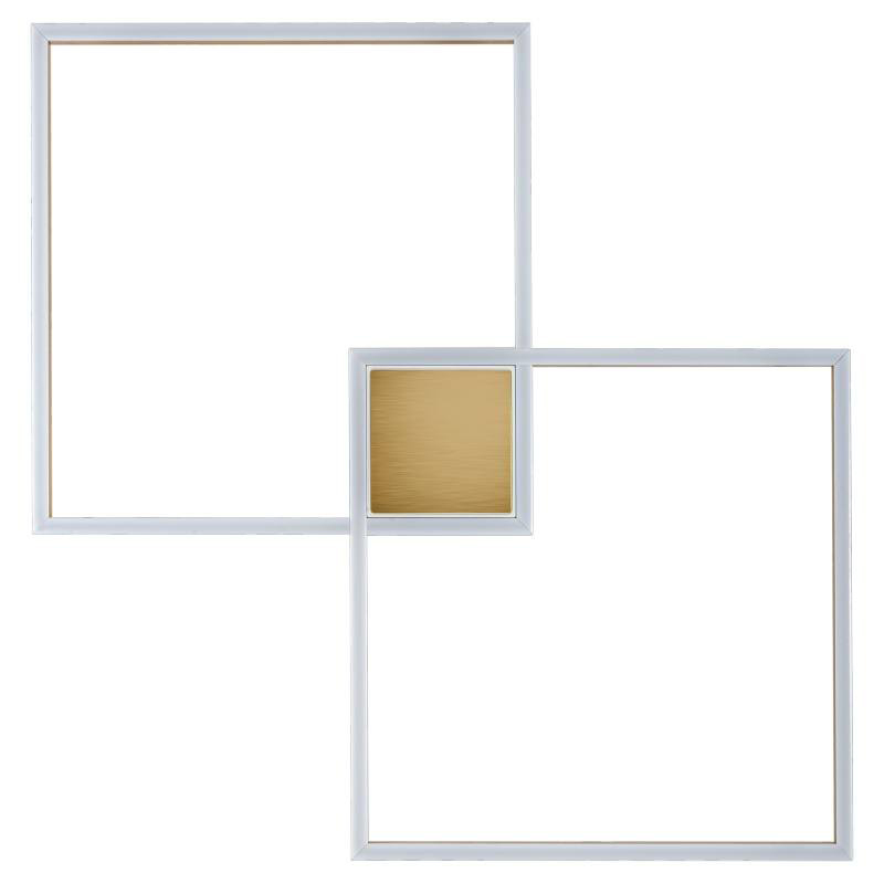 Потолочный светильник Squares Geometrical Shape Ceiling Light Золотой Белый в Краснодаре | Loft Concept 