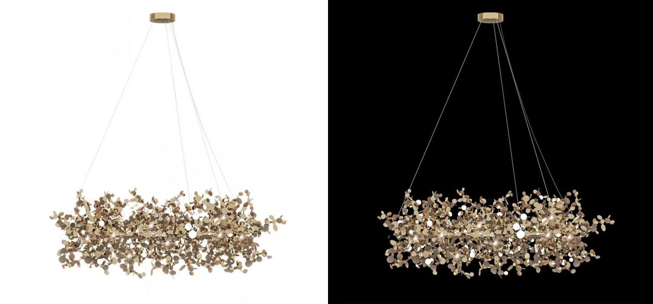 Люстра Terzani Argent Suspension Ring Gold диаметр диаметр 60 - фото №1