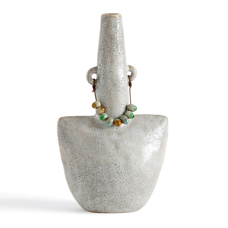 Ваза Ceramic Vase Beads On The Ears Бежевый в Краснодаре | Loft Concept 