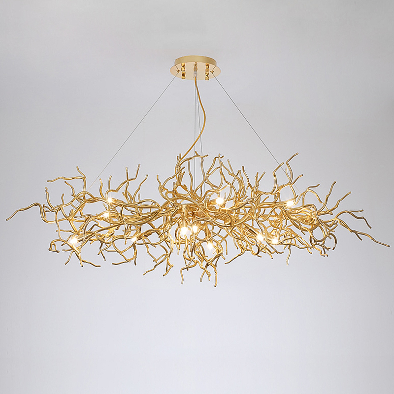 Люстра Felicite Long Gold Branches Chandelier Золотой в Краснодаре | Loft Concept 