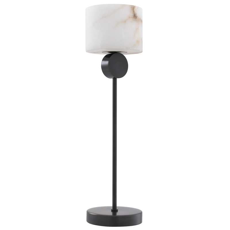 Настольная лампа Eichholtz Table Lamp Etruscan Bronze Темная бронза Белый в Краснодаре | Loft Concept 