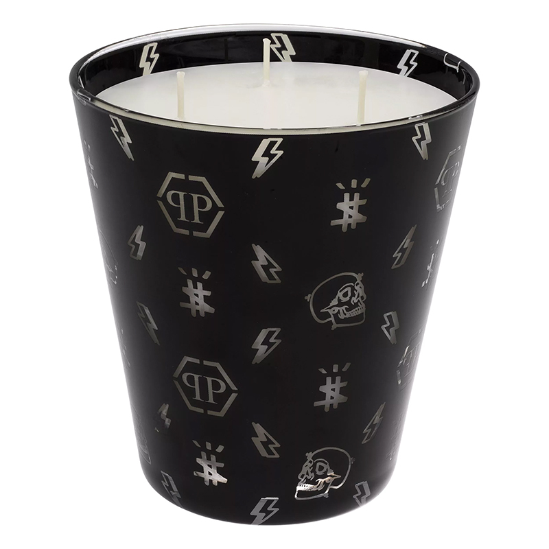 Свеча Philipp Plein Candle Monogram M Черный Белый в Краснодаре | Loft Concept 