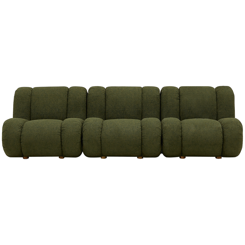 Модульный диван Erasmus Modular Sofa Green Зеленый Коричневый в Краснодаре | Loft Concept 