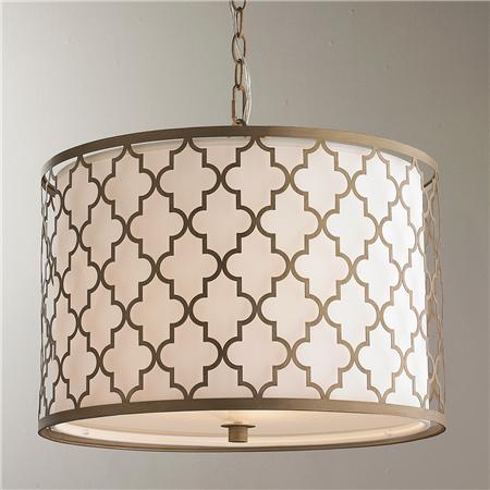 Люстра Contempo Arabesque Convertible Drum Pendant Латунь в Краснодаре | Loft Concept 