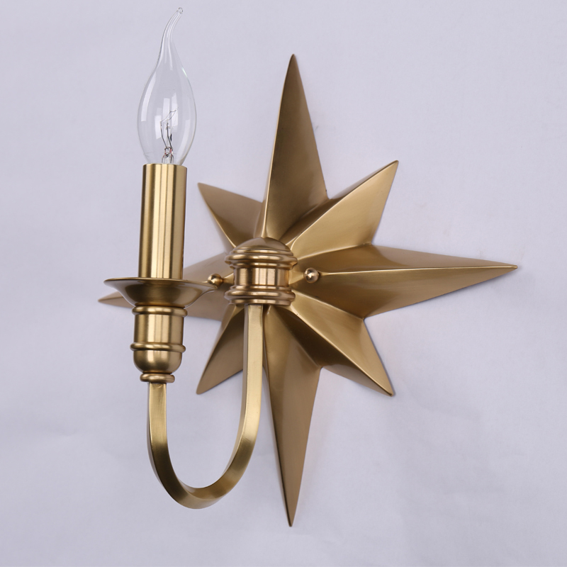 Бра Base Star Wall lamp Single Латунь в Краснодаре | Loft Concept 