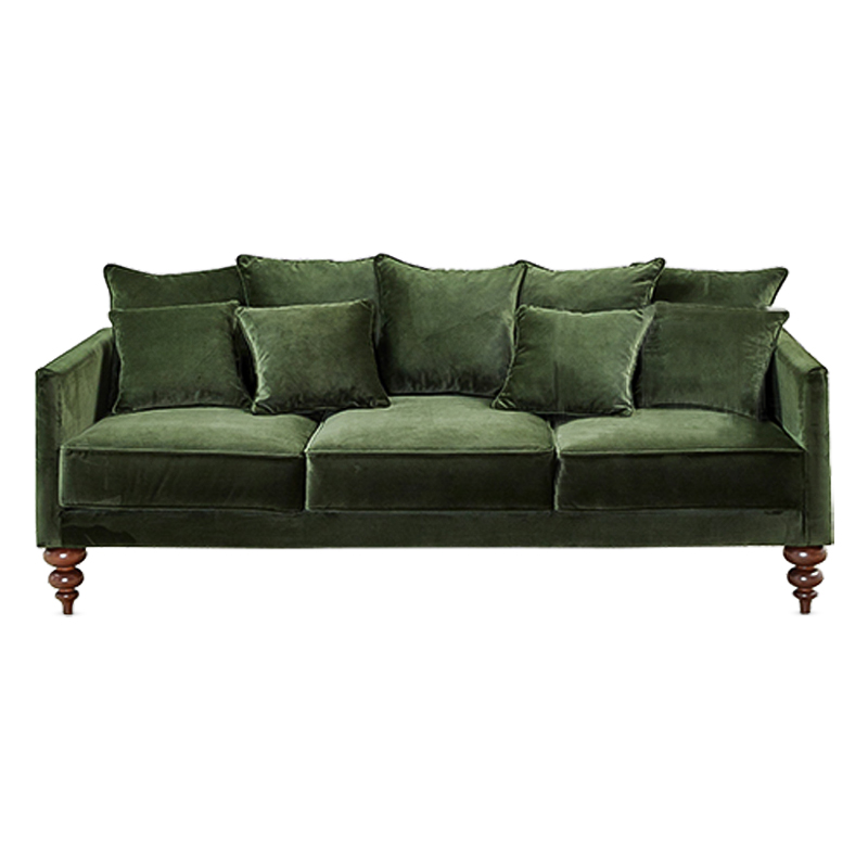 Диван Graceful Details Sofa Green Коричневый Зеленый в Краснодаре | Loft Concept 