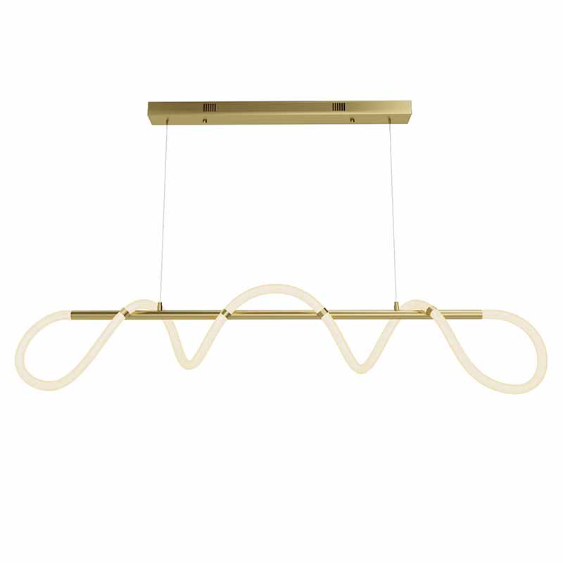 Люстра Luke Lampco Tracer Chandelier Gold Line Белый Золотой в Краснодаре | Loft Concept 