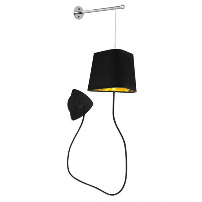 Бра Designheure Lighting Black Wall Lamp Золотой Черный в Краснодаре | Loft Concept 