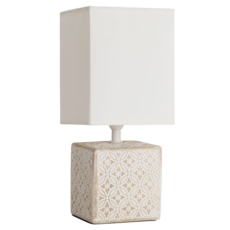 Настольная лампа Дизайнерская Lazio Ivory Table Lamp ivory ( слоновая кость ) в Краснодаре | Loft Concept 