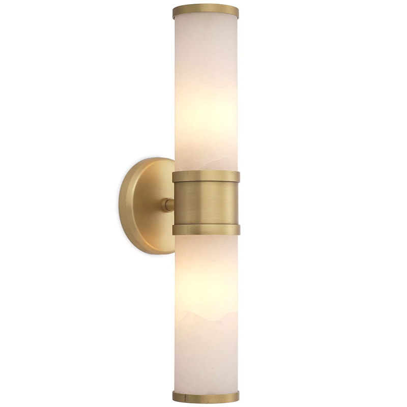 Бра Eichholtz Wall Lamp Claridges Double Латунь Бежевый в Краснодаре | Loft Concept 