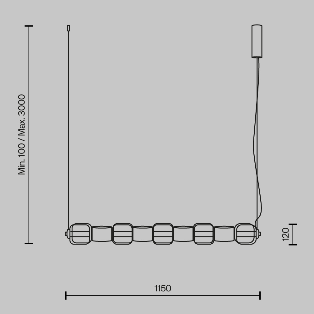 Подвесной светильник Ritmo 3000К 22Вт в Краснодаре