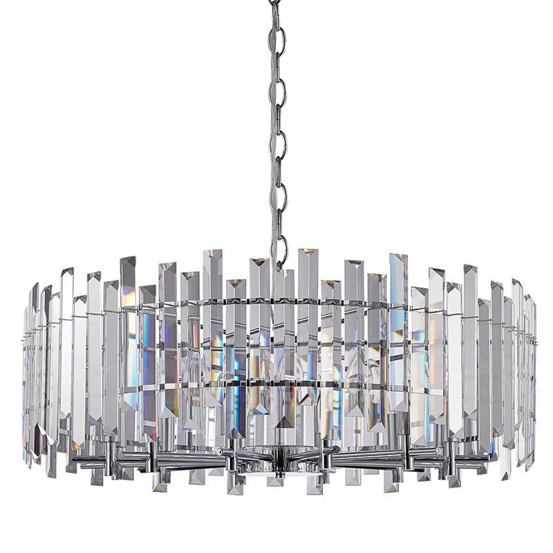 Люстра Langley Chandelier chrome 80 Хром Прозрачный в Краснодаре | Loft Concept 