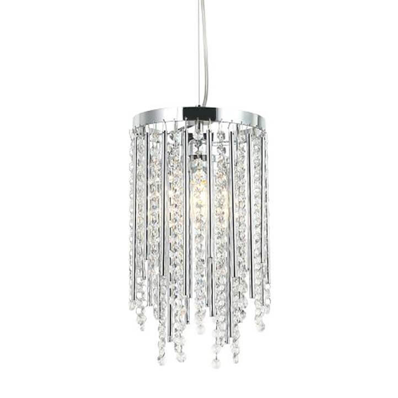 Подвесной светильник Crystal Wind Chimes Chrome Hanging Lamp Хром Прозрачный в Краснодаре | Loft Concept 