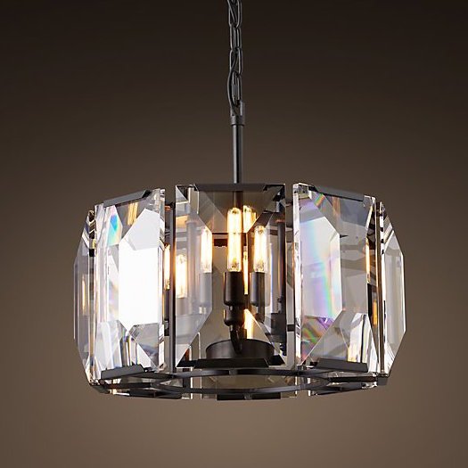 Люстра RH Harlow Crystal Round Chandelier 4 Черный Люстра RH Harlow Crystal Round Chandelier 4 Черный в Краснодаре | Loft Concept