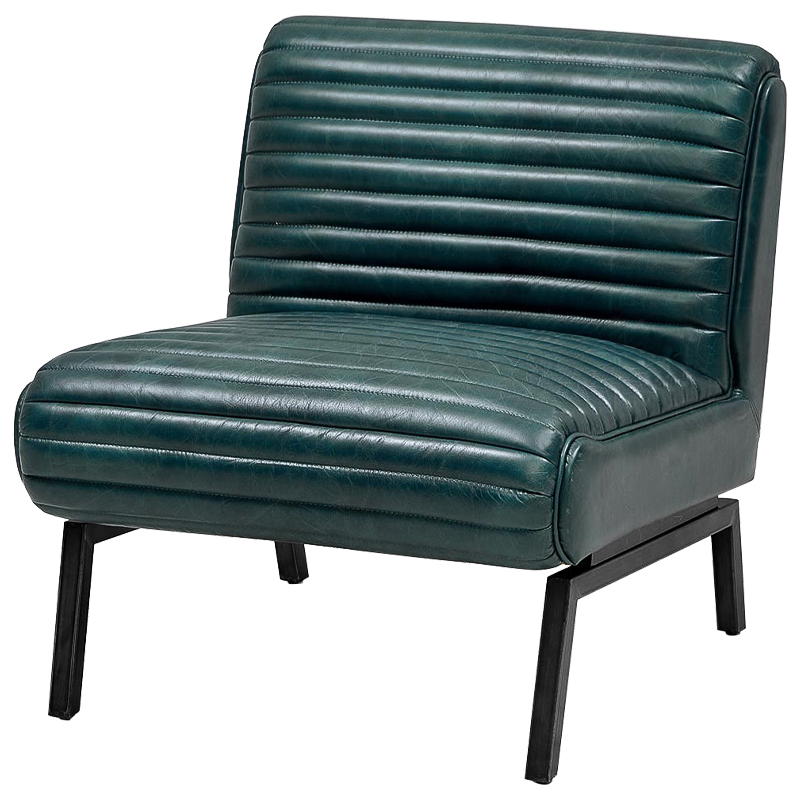 Кресло Gather Emerald Leather Chair Изумрудный в Краснодаре | Loft Concept 