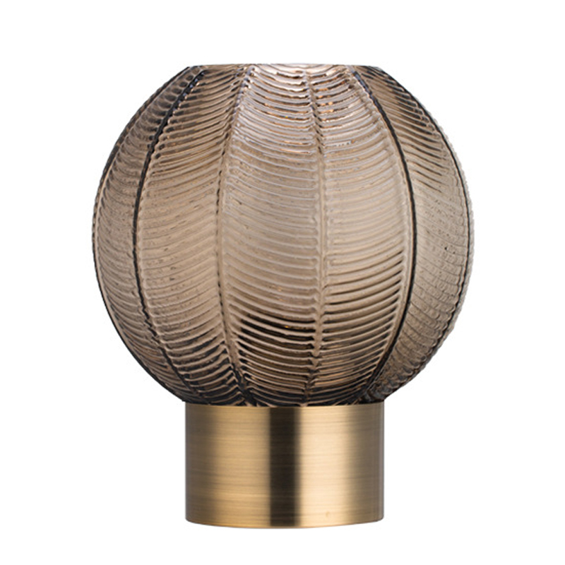 Ваза Vase Golden Throat Ball Gray Серый Глянцевое золото в Краснодаре | Loft Concept 