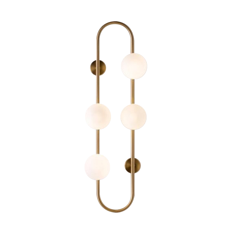 Бра HOOP WALL Lamp Gold 4 Золотой Белый в Краснодаре | Loft Concept 