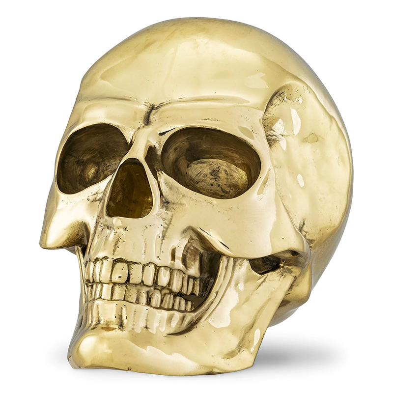 Статуэтка Philipp Plein Gold Skull Element Золотой в Краснодаре | Loft Concept 