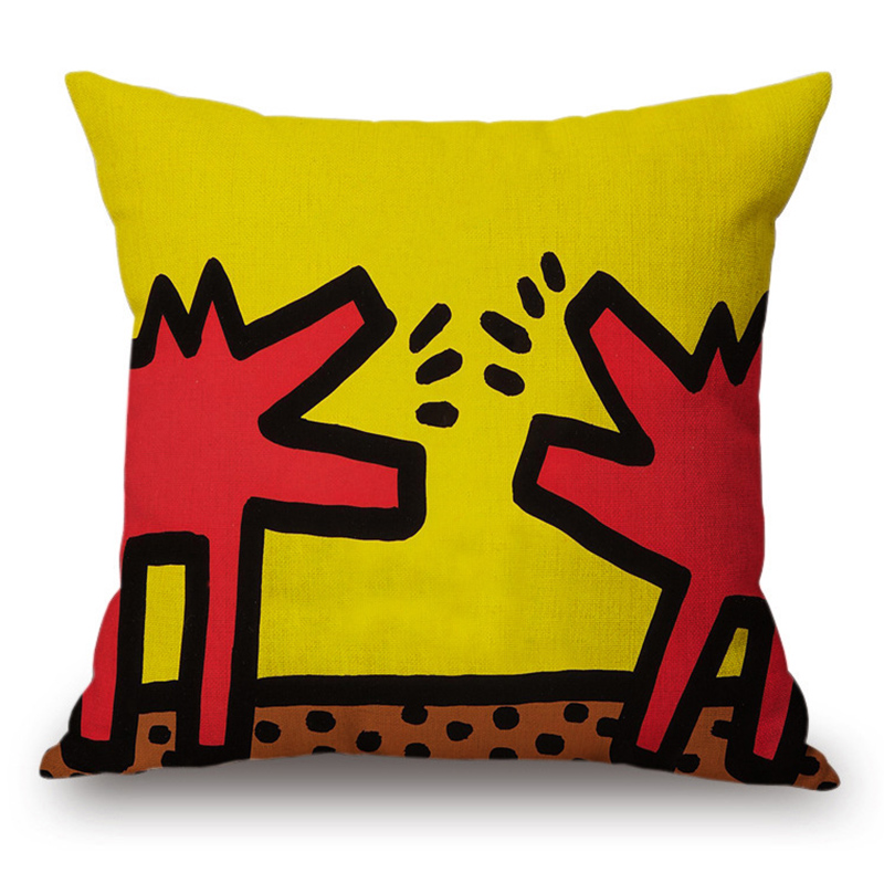 Подушка Keith Haring 1 Мульти в Краснодаре | Loft Concept 