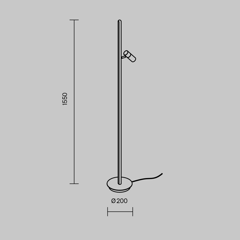 Напольный светильник Thin 3000К 14Вт в Краснодаре