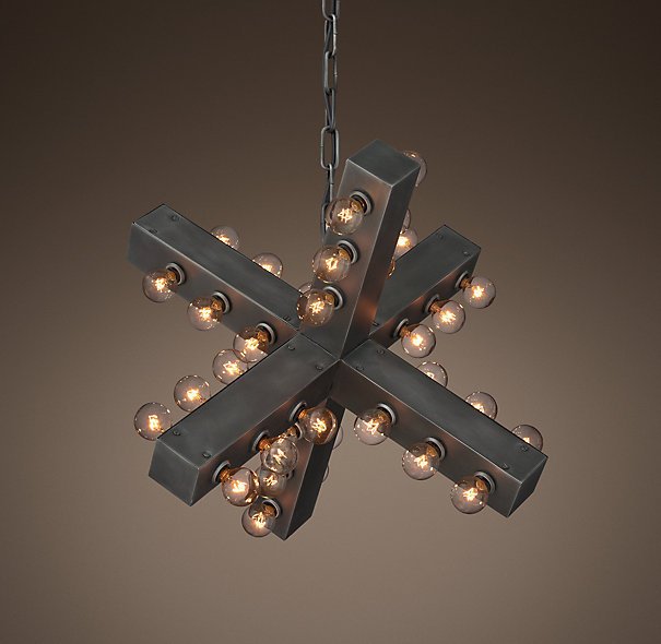 Люстра Nero Chandelier 56 Черный в Краснодаре | Loft Concept 