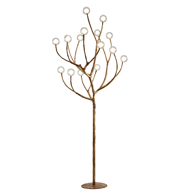 Торшер Tree branch Floor lamp Коричневый Белый в Краснодаре | Loft Concept 