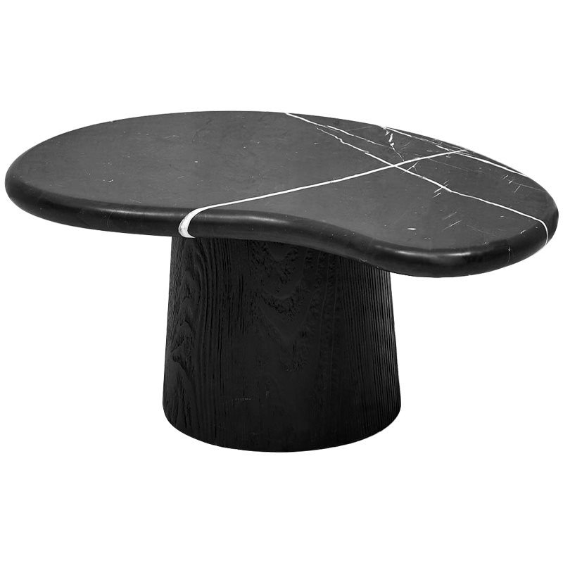 Кофейный стол Geoffroy Coffee Table Черный Мрамор Nero Черный матовый в Краснодаре | Loft Concept 