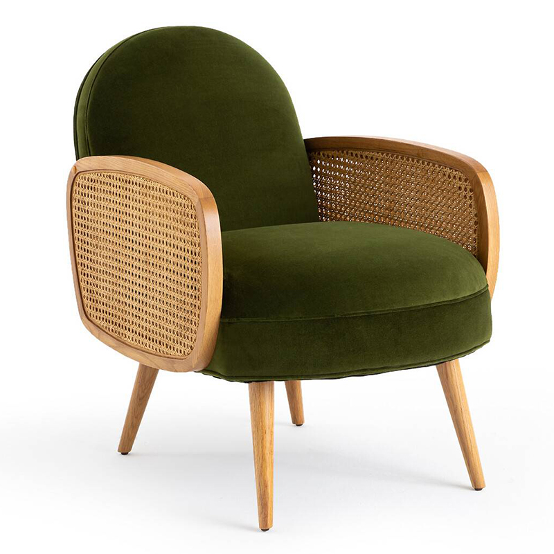 Кресло Morten Wicker Green Armchair Зеленый в Краснодаре | Loft Concept 