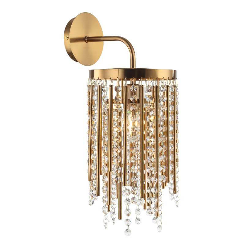 Бра Crystal Wind Chimes Bronze Wall Lamp Бронза Прозрачный в Краснодаре | Loft Concept 