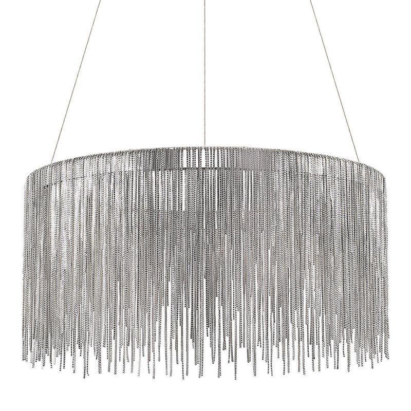 Люстра Atlantis Chain Chandelier Round Chrome Хром в Краснодаре | Loft Concept 