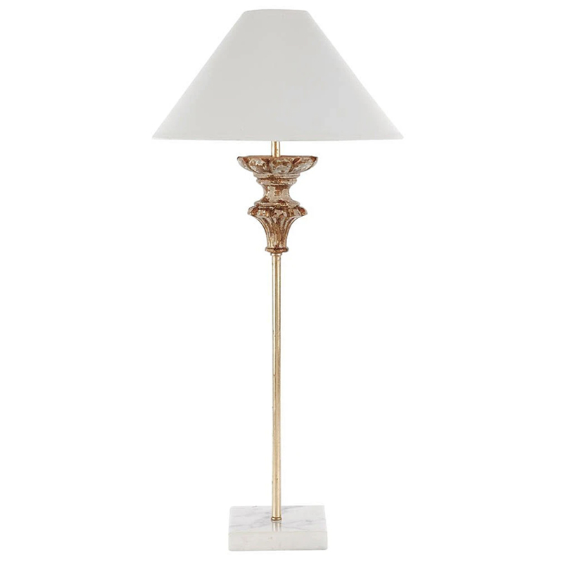 Настольная лампа Gilbert Provence Table lamp Белый Коричневый винтаж в Краснодаре | Loft Concept 