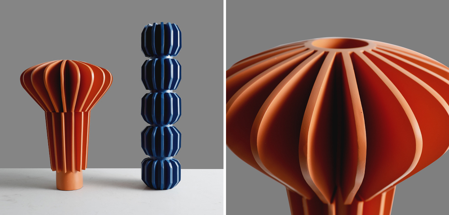 Ваза Mieko Orange Molecule Collection Vase - фото