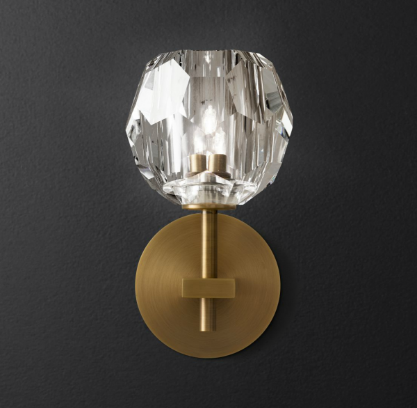 Бра RH Boule de Cristal Single Sconce Brass Латунь в Краснодаре | Loft Concept 