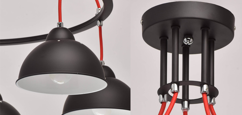 Люстра Black Cup 5 Люстра Black Cup 5 - Loft-Concept в Краснодаре