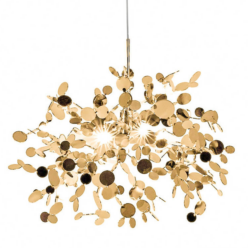 Люстра Terzani Argent Suspension Gold Pendant Lamp 85 Золотой в Краснодаре | Loft Concept 