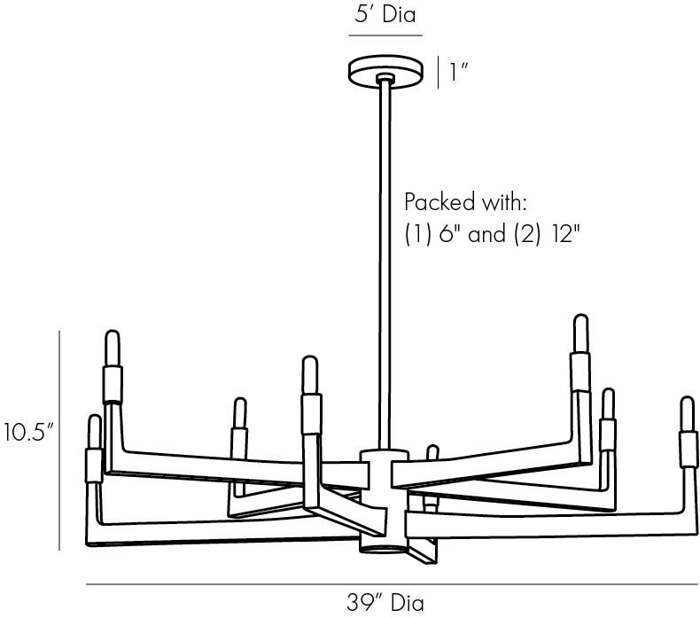 Люстра Arteriors GRIFF CHANDELIER в Краснодаре