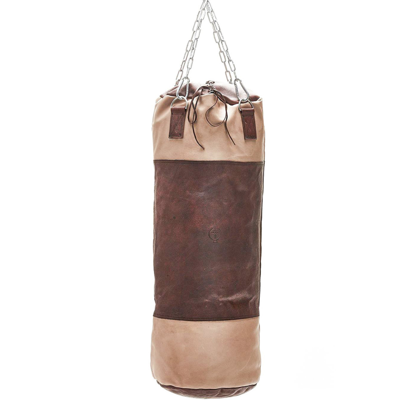 Боксерская груша BROWN LEATHER HEAVY PUNCHING BAG Коричневый Бежевый в Краснодаре | Loft Concept 