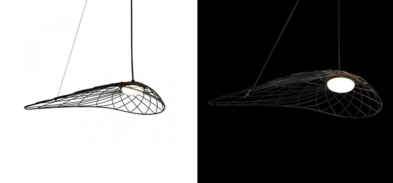 Светильник подвесной Friture Vertigo Pendant Black 57 см - фото