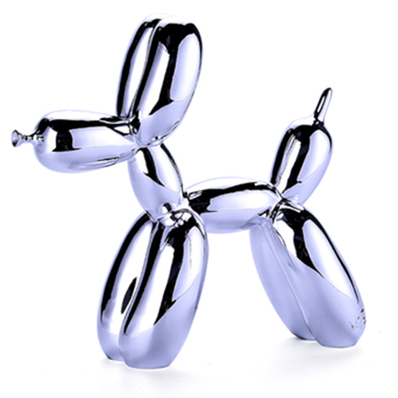 Статуэтка Jeff Koons Balloon Dog medium Silver Серебряный в Краснодаре | Loft Concept 