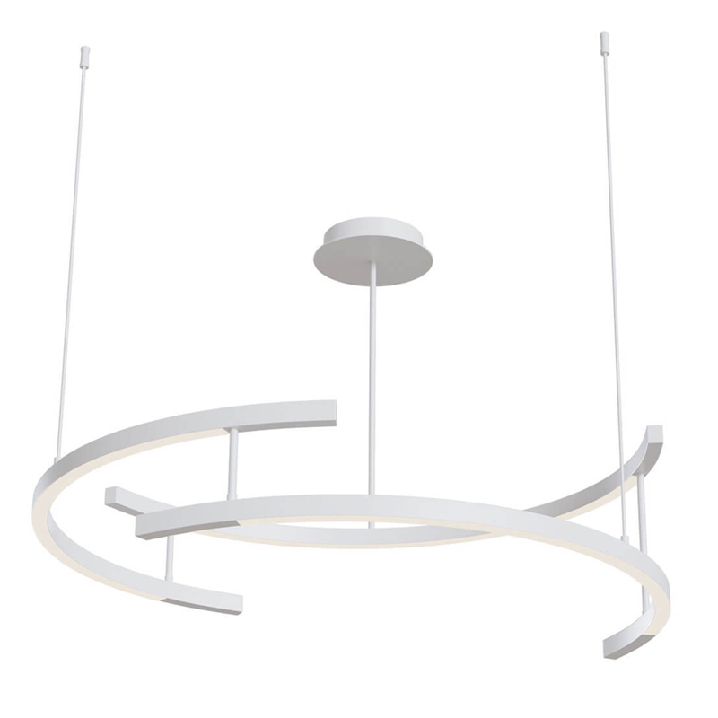 Люстра Smeragde Light Chandelier white arcs Белый в Краснодаре | Loft Concept 