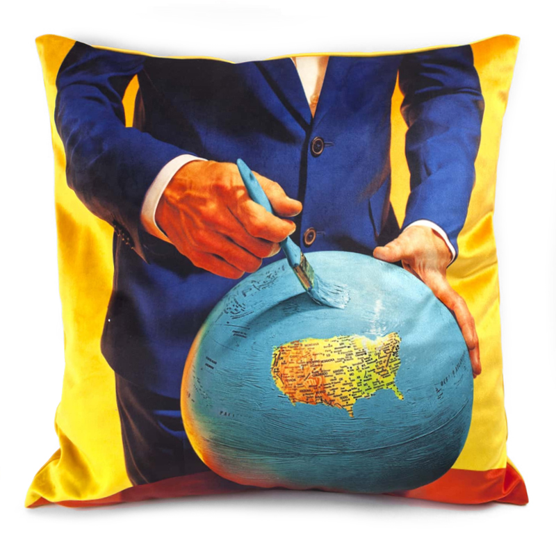 Подушка Seletti Cushion Globe Design Toiletpaper Мульти в Краснодаре | Loft Concept 